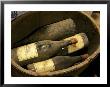 Magnum Bottles In Wooden Vat At Chateau Saint Cosme, Gigondas, Vaucluse, Rhone, Provence, France by Per Karlsson Limited Edition Print