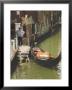 Gondolier And Gondola For Hire On Canal, Venice, Veneto, Italy by James Emmerson Limited Edition Print