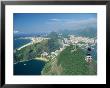 Aerial View Of Rio And The Copacabana Beach From Sugar Loaf, In Rio De Janeiro, Brazil by Gavin Hellier Limited Edition Print