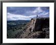 Walker On High Rocks, Froggatt Edge, Derbyshire, England, United Kingdom by David Hunter Limited Edition Print