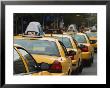 Taxi Cabs, Manhattan, New York City, New York, Usa by Amanda Hall Limited Edition Pricing Art Print