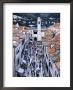 Elevated View Along The Pedestrian Street Of Placa To The Clock Tower, Dubrovnik, Dalmatia, Croatia by Gavin Hellier Limited Edition Pricing Art Print