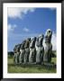 Row Of Moai Under A Clouded Sky by Richard Nowitz Limited Edition Print