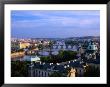 Vltava River And Prague's Bridges Seen From Havansky Pavilion, Prague, Czech Republic by Jonathan Smith Limited Edition Print