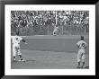 Subway Series: Dodger Fielder Sandy Amoros Scrambling As He Makes Running Catch Of Fly Ball by Grey Villet Limited Edition Print