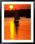 Catboat On The Chesapeake Bay At Sunset by Skip Brown Limited Edition Print