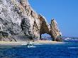 Tour Boat In The Water By El Arco, A Natural Arch At Land's End,Cabo San Lucas, Mexico by Lee Foster Limited Edition Pricing Art Print