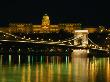 The Szechenyi Chain Bridge And The Royal Palace At Night, Budapest, Hungary by Jonathan Smith Limited Edition Print