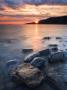 Sunset Over Gad Cliff And Hobarrow Bay, Dorset, England. Jurassic Coast World Heritage Site by Adam Burton Limited Edition Print