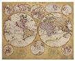 Antique Map, Globe Terrestre, C.1690 by Vincenzo Coronelli Limited Edition Pricing Art Print