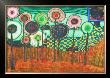 Black Girl, Discovery In The Kingdom Of The Toros by Friedensreich Hundertwasser Limited Edition Print