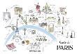 Map Of Paris by Alice Tait Limited Edition Print