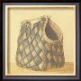 Blue And Tan Wicker Bag by Mar Alonso Limited Edition Print