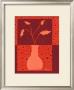 Minimalist Flowers In Orange Ii by Jennifer Goldberger Limited Edition Print