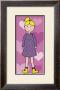 Girl With Yellow Hearts On Purple Dress by Clara Almeida Limited Edition Print