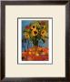 Protea Sunflower And Lemon by Jae Dougall Limited Edition Print