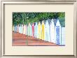 Beach Huts In Devon by Mary Stubberfield Limited Edition Pricing Art Print
