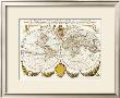 Map Of The World by Richard Blome Limited Edition Pricing Art Print