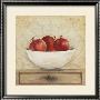 Pomegranates In Porcelain Bowl by Janet Brignola-Tava Limited Edition Pricing Art Print