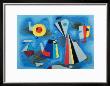 Shapes On Blue by Willi Baumeister Limited Edition Print