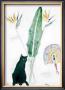 Black Cat And Strelitzia by Elizabeth Blackadder Limited Edition Pricing Art Print