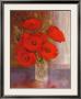 Clear Vase With Red Poppies by Peter Mcgowan Limited Edition Print