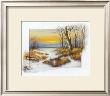 Winter At The Brook by Johan De Jong Limited Edition Pricing Art Print