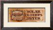Solar Clothes Dryer by Diane Knott Limited Edition Pricing Art Print