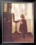 Small Girl By A Sewing Table by Carl Holsoe Limited Edition Print
