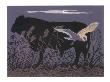 Barn Owl/Bull Moonlight by Robert Gillmor Limited Edition Print