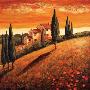 Sunset Over Tuscany I by Santo De Vita Limited Edition Print