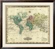 World On Mercators Projection, C.1823 by Henry S. Tanner Limited Edition Print