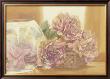 Pink Flowers In Basket And Bottle by Julio Sierra Limited Edition Print