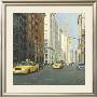 Street Scene With Taxi by Klaus Gohlke Limited Edition Print