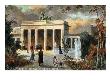 Berlin - Brandenburger Thor, View Of The The Brandenburg Gate, With Flowers And Passers-By by Hugh Thomson Limited Edition Print