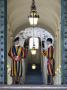Swiss Guards At The Entrance To St Peter's Basilica, Vatican City, Rome, Italy by David Clapp Limited Edition Pricing Art Print