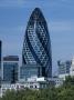 Swiss Re Headquarters, 30 St Mary Axe London, View Across River Thames by Peter Durant Limited Edition Print