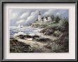 Lighthouse And Boat by George Bjorkland Limited Edition Pricing Art Print