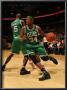 Boston Celtics V Toronto Raptors: Paul Pierce And Kevin Garnett by Ron Turenne Limited Edition Pricing Art Print