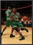 Boston Celtics V Toronto Raptors: Paul Pierce And Kevin Garnett by Ron Turenne Limited Edition Print