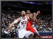 Philadelphia 76Ers V New Jersey Nets: Brook Lopez And Elton Brand by David Dow Limited Edition Print