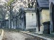 Row Of Family Tombs In Pere Lachaise Cemetery, Paris by Stephen Sharnoff Limited Edition Print