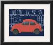 Red Volkswagon Bug by Miriam Bedia Limited Edition Print