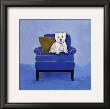 Westie On Blue by Carol Dillon Limited Edition Print