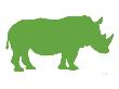 Green Rhino by Avalisa Limited Edition Print