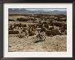 An Afghan Youth Rides His Bycicle By Houses by Musadeq Sadeq Limited Edition Print