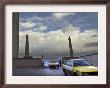 Taxis Pass A Guard In Herat, Afghanistan, In This December 7, 2001 Photo by Kamran Jebreili Limited Edition Print