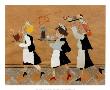 Waitresses With Dessert Trays by Lizbeth Holstein Limited Edition Pricing Art Print