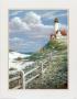 Lighthouse With Fence by T. C. Chiu Limited Edition Pricing Art Print