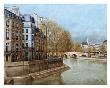 Quai D' Anjou by Andre Renoux Limited Edition Print